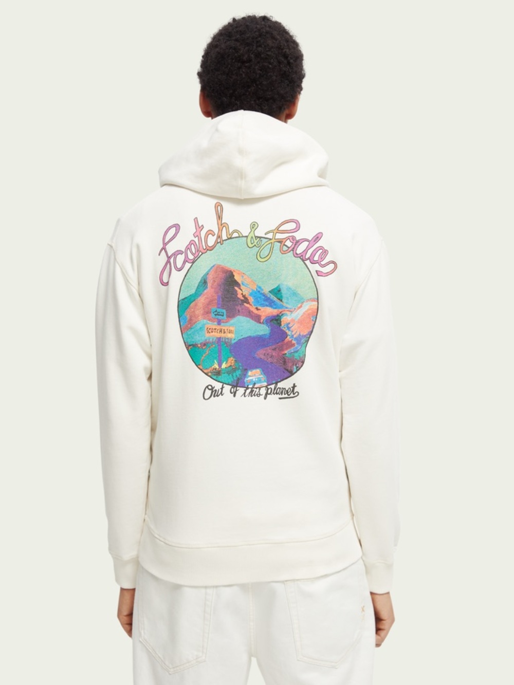 Scotch‎ & Soda Out Of This Planet Regular-Fit Graphic Artwork Hoodie Sweatshirt